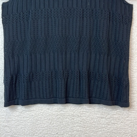 Jonathan Simkhai Womens Black Knit Cold Shoulder Top SIZE 20 PLUS SIZE - Picture 6 of 7